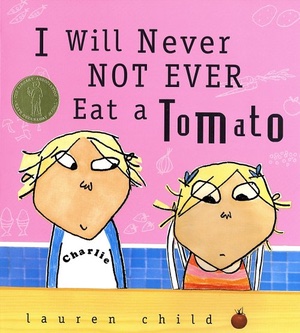Charlie helps his little sister Lola try new foods.