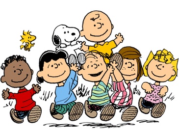 Charlie Brown, Snoopy, and the Peanuts gang stick together.