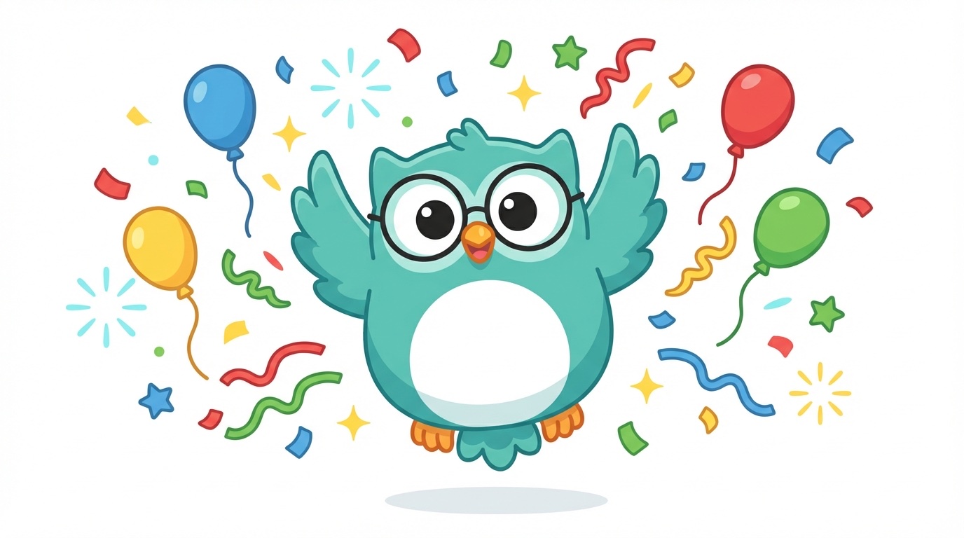 Kibi celebrating